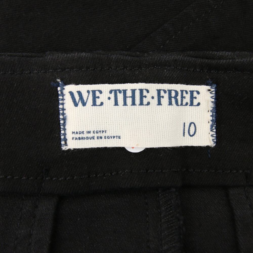 Free People Skirt Black Denim Front Zip Mini High Rise Layla Sexy We the Free 10 - Picture 7 of 10